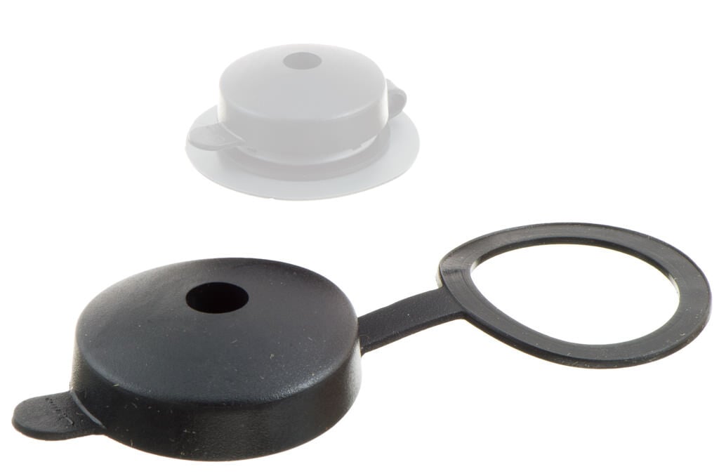 Plastic protection Cap with attachment ring.