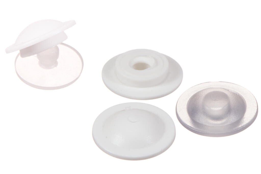 Bouton pression en PVC, femelle (faible force de fermeture)
