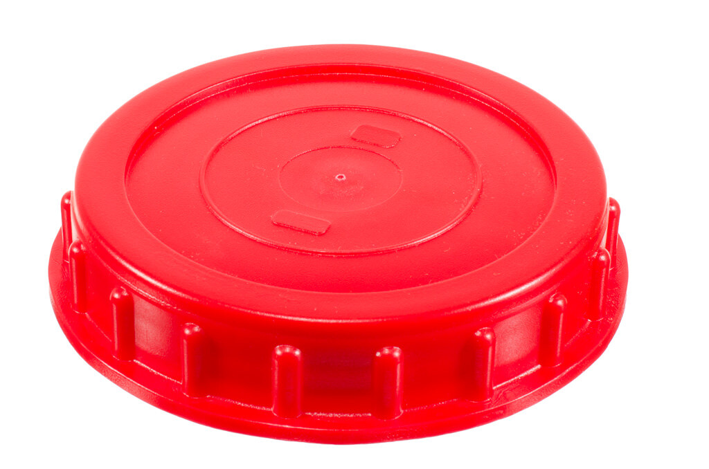 Capuchon en plastique fileté PEHD avec joint, 98 mm