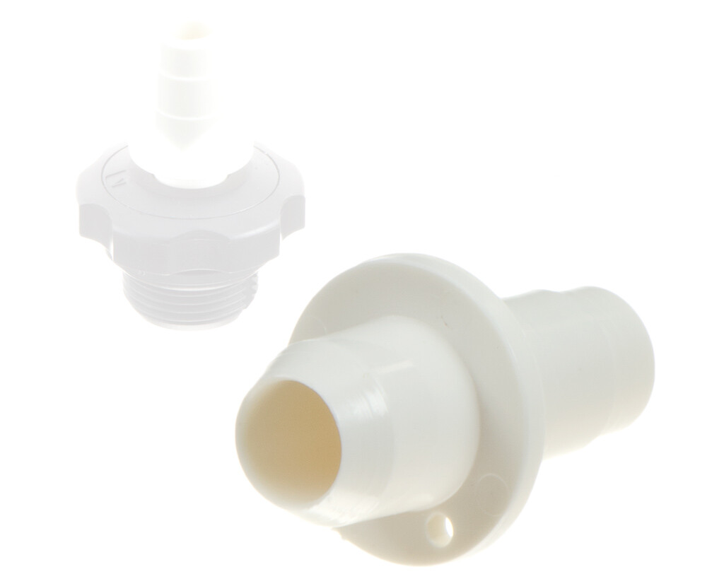 Nylon Pumpeadaptor til Vakuum ventil