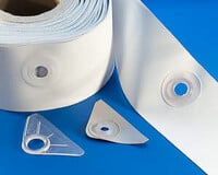04-601 Weldable PVC Eyelet Border 15 mm, 85 mm × 50 m Roll