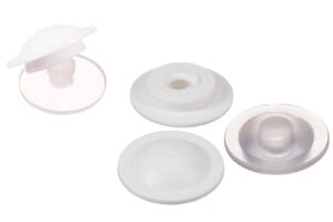 PVC Druckknopf, Oberteil (leichte Schließkraft)