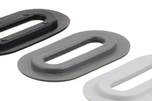 Œillet en plastique ovale, ovale, 13/51 mm