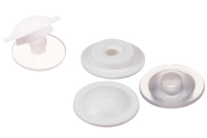 Bouton pression en PVC, femelle (faible force de fermeture)