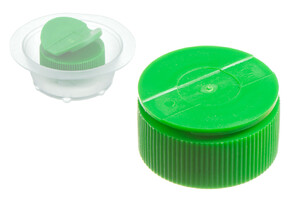 Bouchon à vis en plastique PE avec ailettes, 25 mm