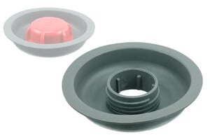 Forsænket gevind-flange til skruelåg, 45 mm