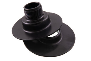 Sæt bestående af 1½" (36.4 mm) gevindflange og støtte flange