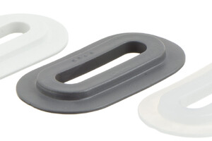 Ovalt PVC snørings-ring til bannere, overdækninger og presenninger.