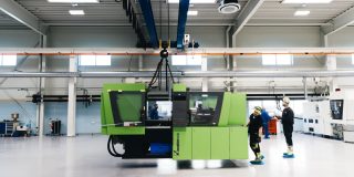 New Injection Moulding machine entering the new production facility